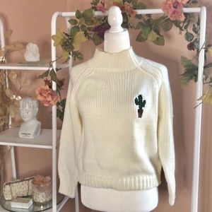 Vintage Knit Cactus Sweater